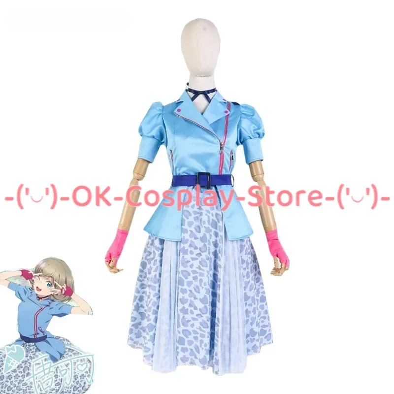 Lovelive Liella Tang Keke Costume Cosplay donna carino vestito da festa cappotto gonna uniformi di carnevale di Halloween su misura