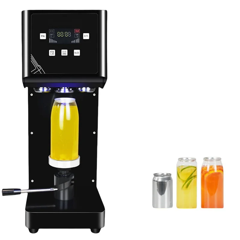 Commercial 55mm Cans Sealer for 330ml/500/650ml Pet Drink Bottle Beverage Seal Including Milk Tea Coffe