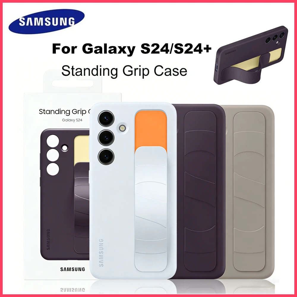 

Original Samsung Standing Grip Case For Galaxy S24 S24+ Standing Grip Case S24 S24Plus Standing Grip Cover