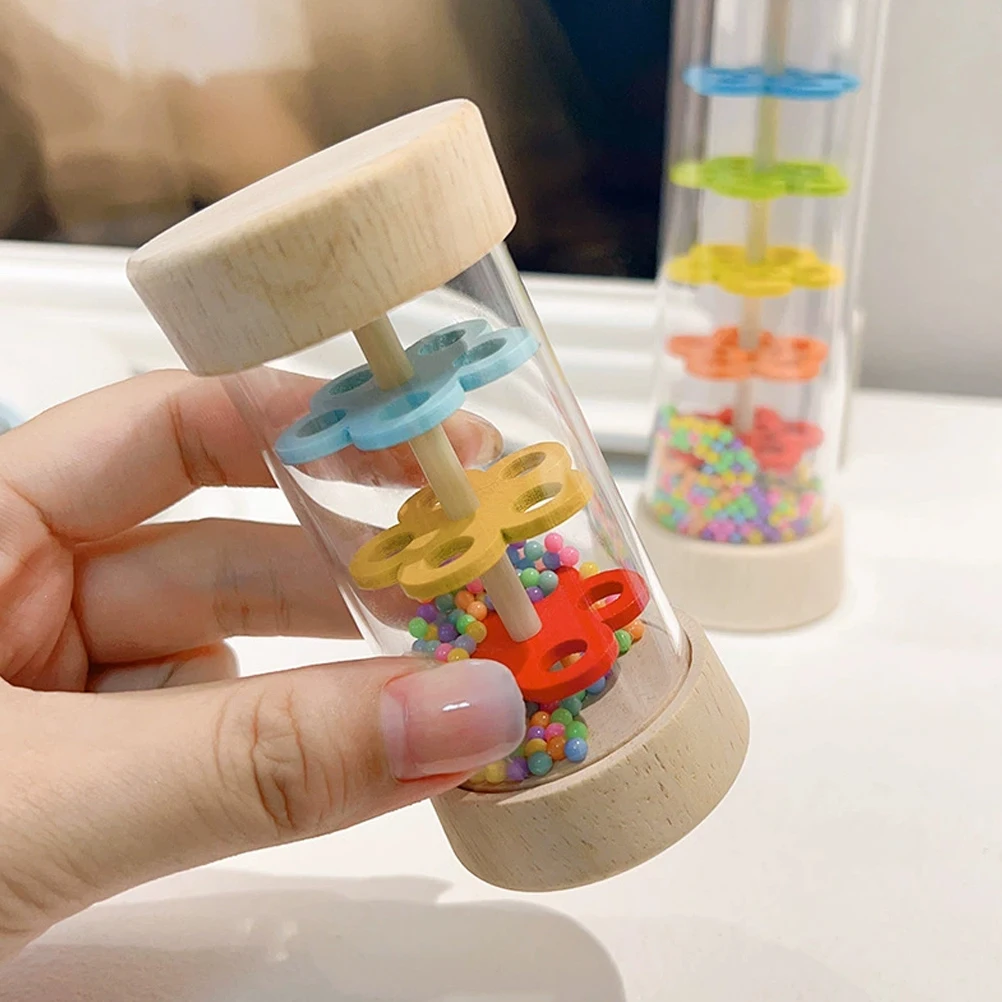 

2Pcs Rain Sound Tubes Childrens Musical Instruments Wood Rain Stick Noise Maker for Sensory Learning