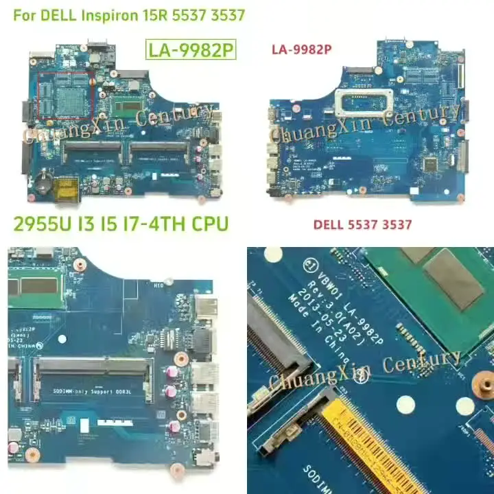 VBW01 LA-9982P Motherboard for DELL INSPIRON 3537 5537 Laptop CPU