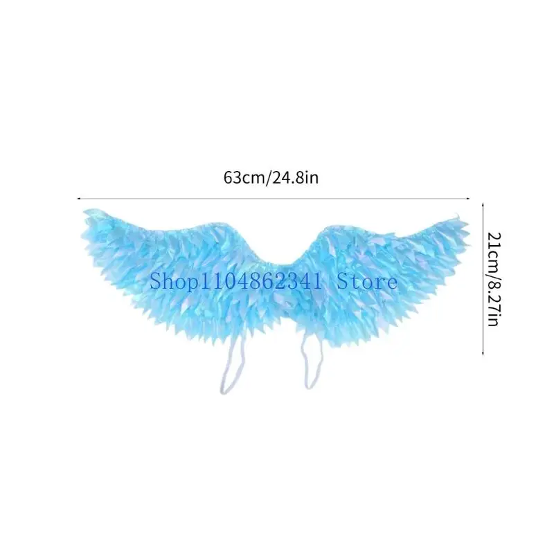 5asd angel wing con cinghie elastiche per bambini fairys cosplay vestire l per decorazioni per feste compleanno