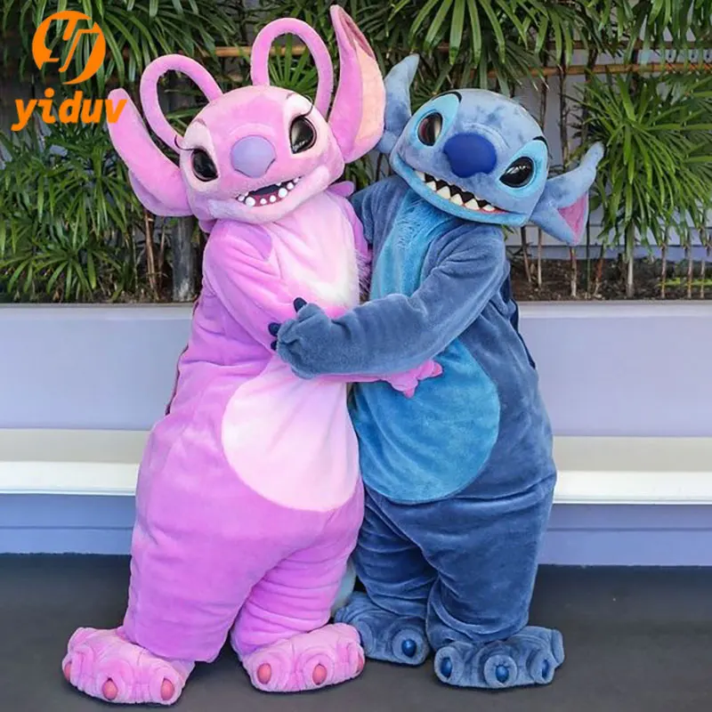 Blue Lilo & Stitch Mascot Costume Disney Cartoon Character Advertising Fancy Dress Animal Carnival Party Cosplay Suits