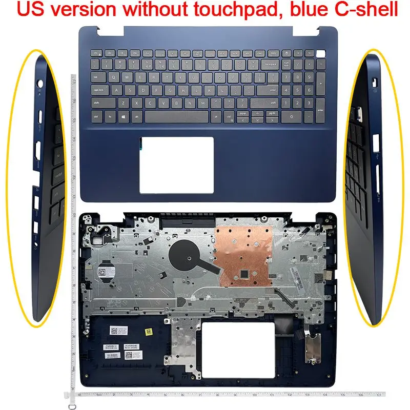 Imagem -02 - Tampa da Caixa Superior Palmrest Dell Inspiron 5593 5594 P90f Teclado Eua Novo