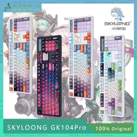 SKYLOONG GK104Pro Mechanical Keyboard Customized 3 Mode Gasket Hot Plug Dual screen Knob Voice Calculator Game Office Keyboard