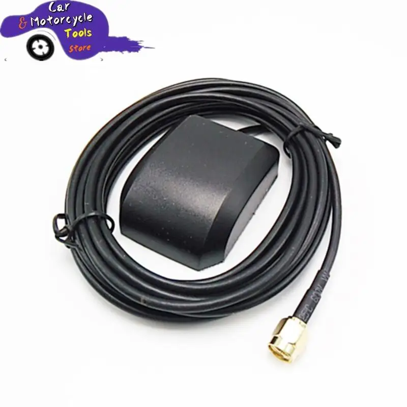 1 pc External Gps Dual Antenna, High Precision Active Patch Ceramic Antenna, Suitable For Car Dashboard Dvd Audio Head Unit