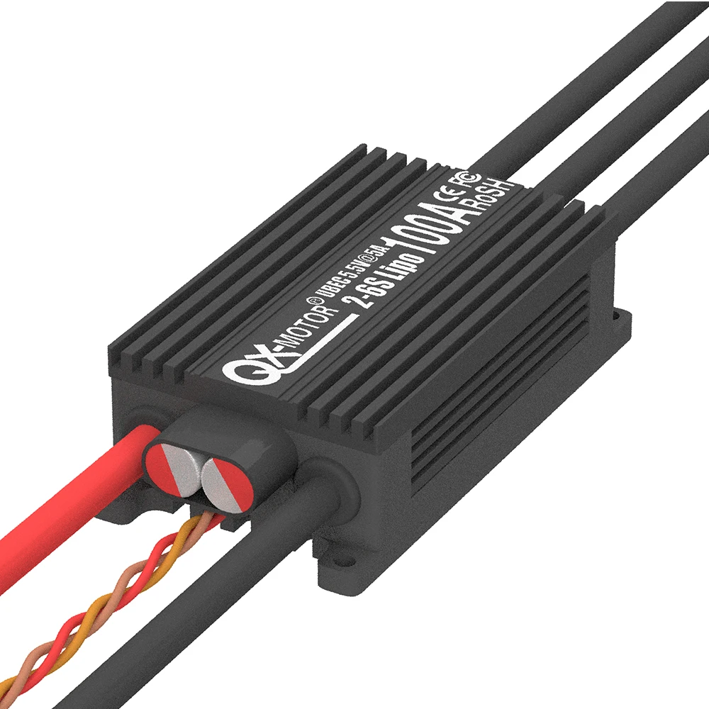 Speed Control Brusheless Spare Parts 100A ESC 2-6S Lipo UBEC 5.5V@5A ,for RC Airplane