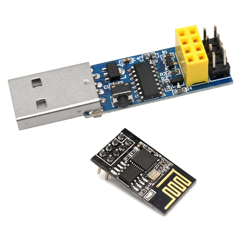 A45U 2X USB zu ESP8266 Breakout CH340C ESP-01 Prog Wifi Programmierer Downloader Adapter mit Reset Auto Download Schaltung