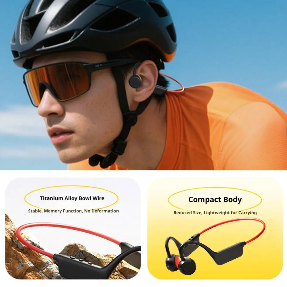 2026 Headset Wireless Swimming Headphones IPX8 Waterproof Bluetooth 5.4 Sports Earphones With Mic For Fitness view 5