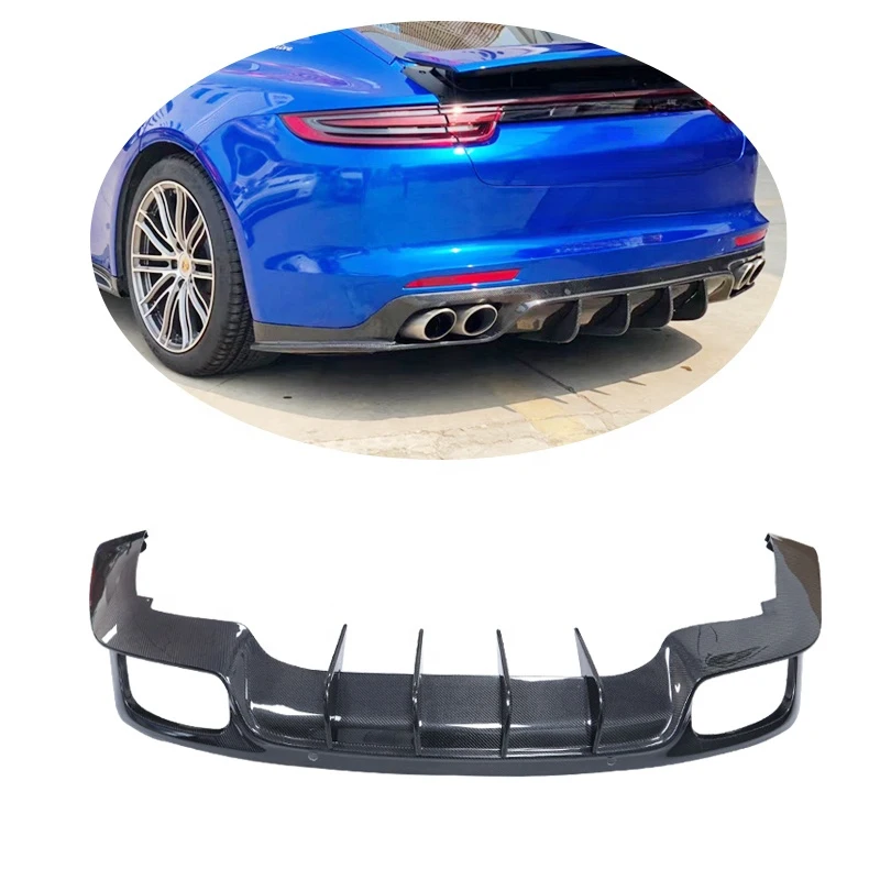 

Carbon Fiber Rear Bumper Diffuser Perfect Fitment Auto Exterior Modification Parts