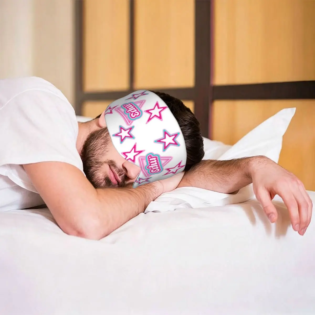 MP3 Emilia Mernes sleep mask Light Blocking Portable Eye Cover for Girls Boys Office Nap Party Gift Eyeshade eyepatch