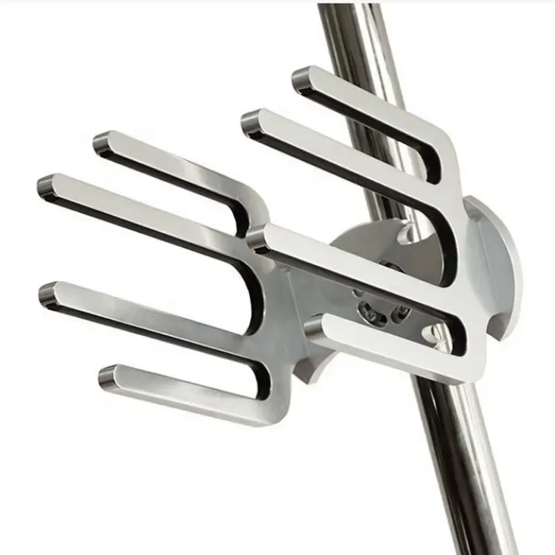 High Quality Kayak Swivel Clamp Wakeboard Rack Aluminum Silver 4 Fork Marine Hardware Accessories