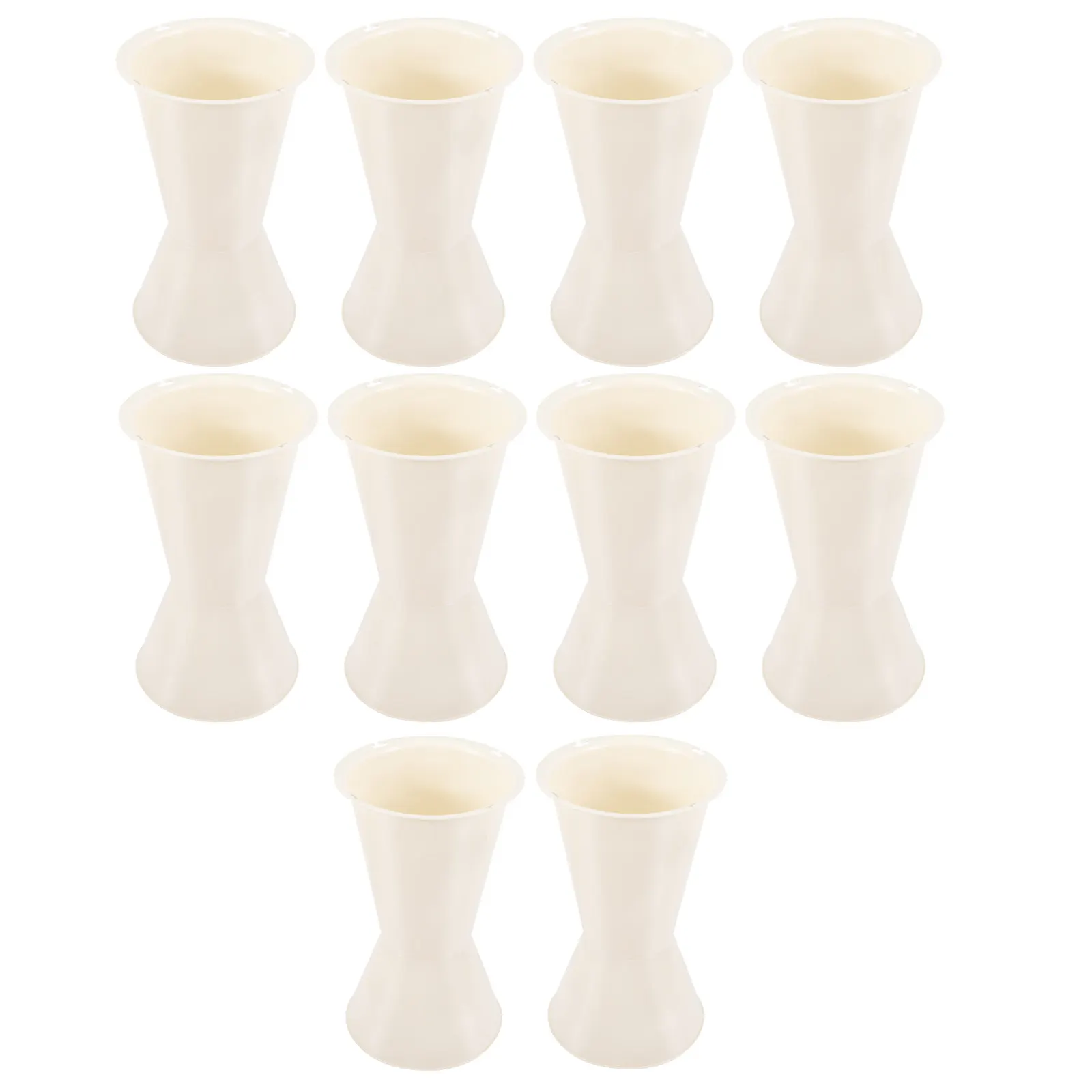 

10Pcs Bouquet Holder Decorative Plastic Flower Stand Base for Wedding Floral Arrangement Centerpiece Supplies Bouquet Fixed Base