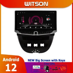 Android Radio For TOYOTA AYGO / PEUGEOT 107 / CITROEN C1 2005-2014 Button Phone Holder Carplay WIFI Car Stereo Auto Media GPS