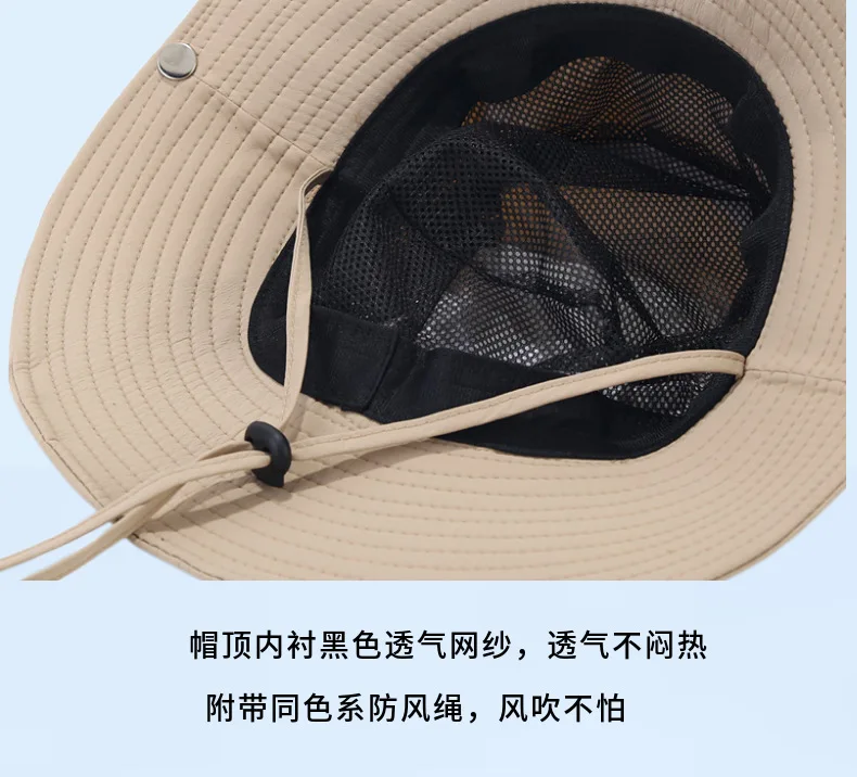 Sun Hat for Men/Women Wide Brim Bucket Caps Foldable Boonie Hat for Fishing Hiking Garden Safari Beach