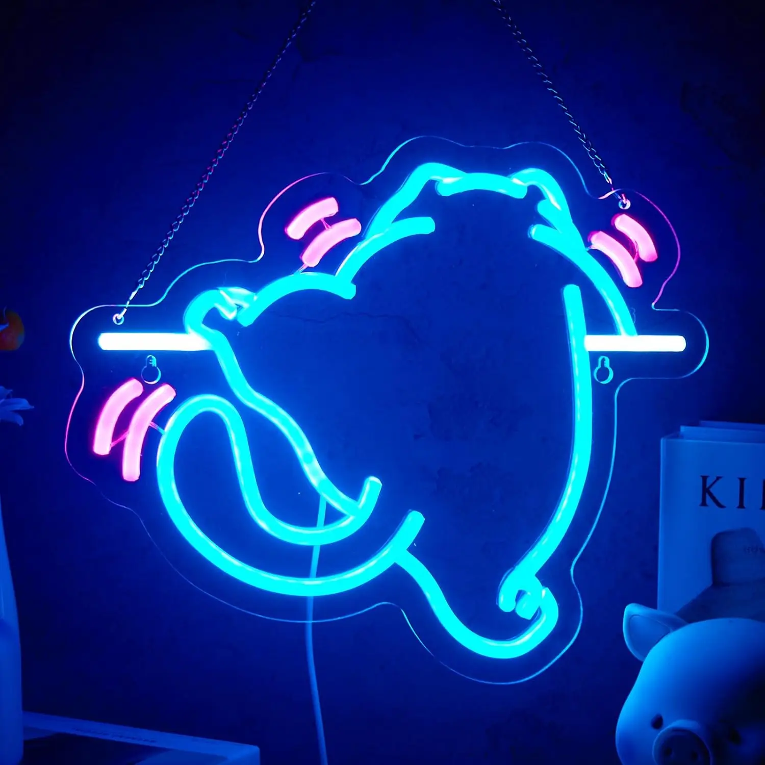 

Garfield Climbing Neon Sign Cat LED Neon Light Wall Decor USB Powered Bedroom Bar Zoo Pet Shop Cat Cafe Birthday Gift for Kids