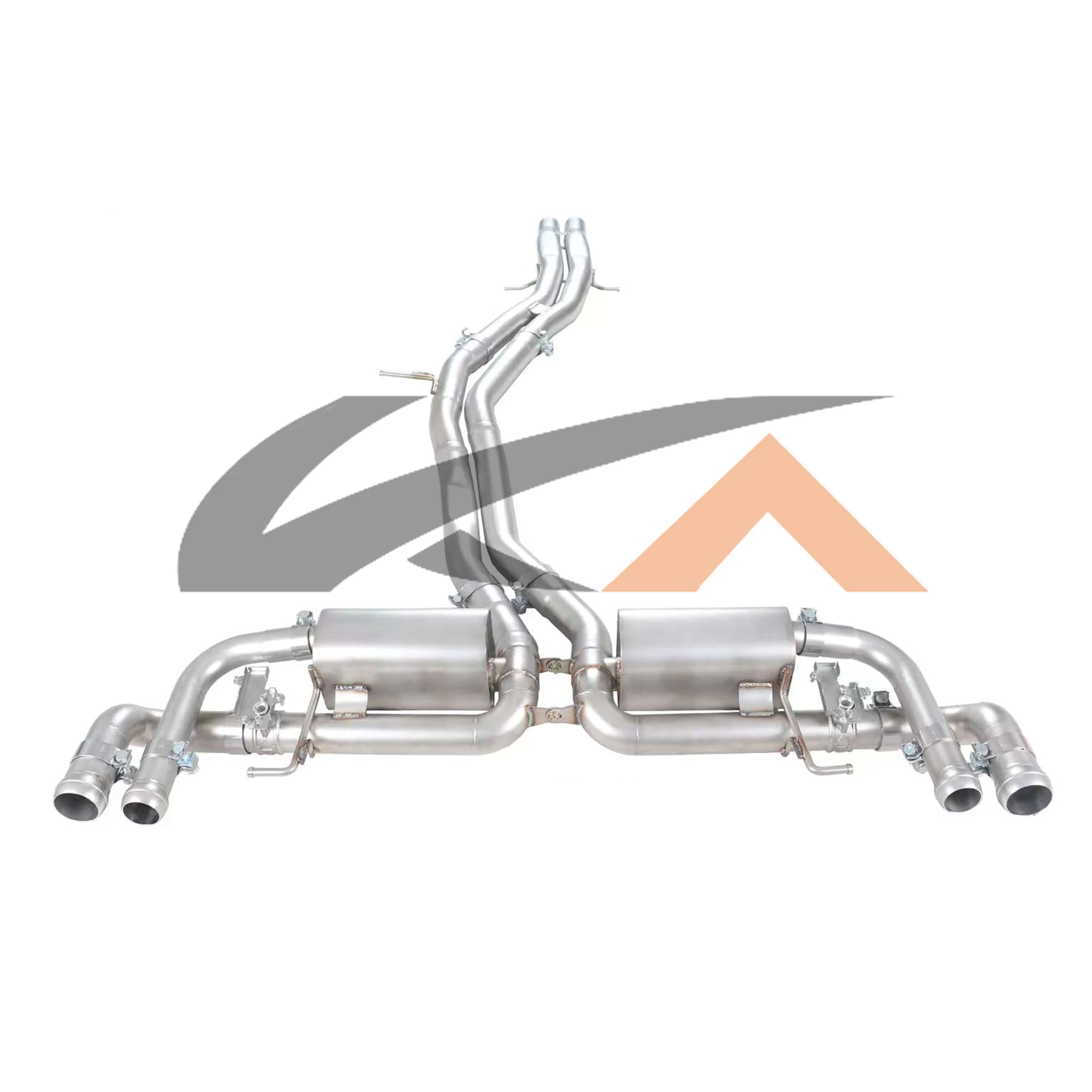 KA Tuning exhaust system stainless catback for Bentley Bentayga 4.0T rear section performance parts muffler with valve