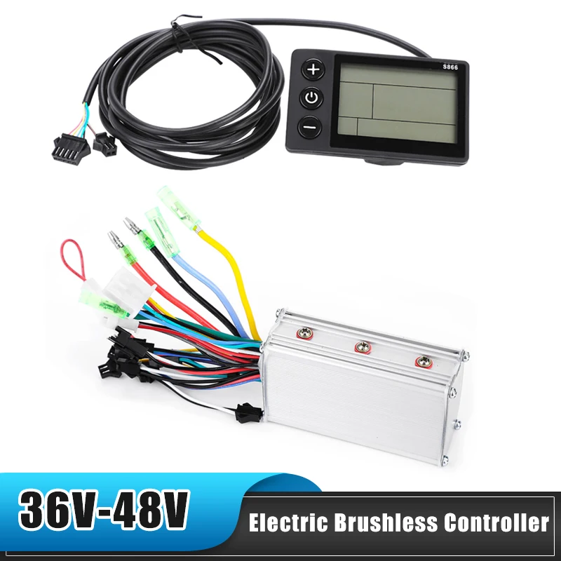 

36V-48V Waterproof LCD Display Panel Electric Scooter Brushless Controller Kit Electric Brushless Controller Cycling Accessories
