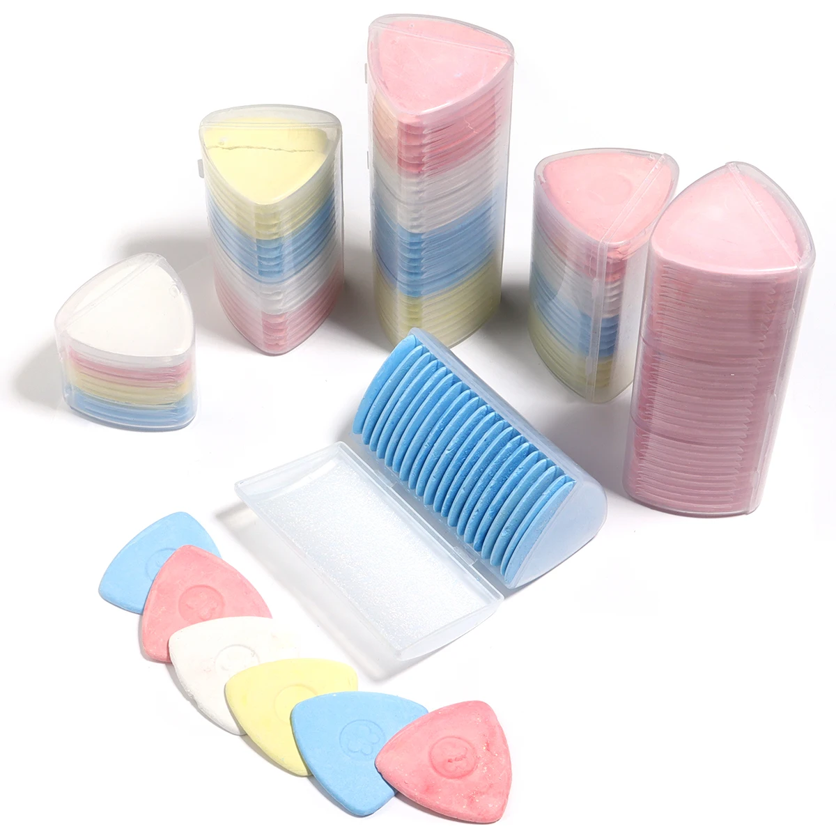 10-30pcs/box Triangular Tailor Chalk For Sewing Fabric Marking Chalk Dressmaking Garment Cutting Positioning Marker Tool