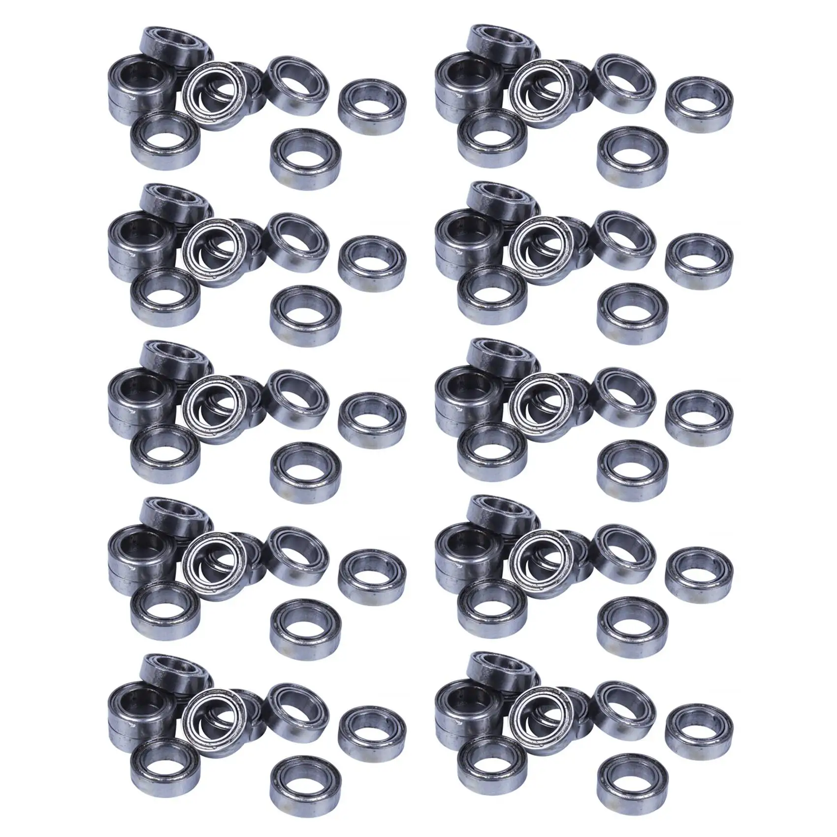 AT19-100Pcs Miniature Sealed Metal Shielded Metric Radial Ball Bearing Model: MR106-ZZ 6X10x3mm