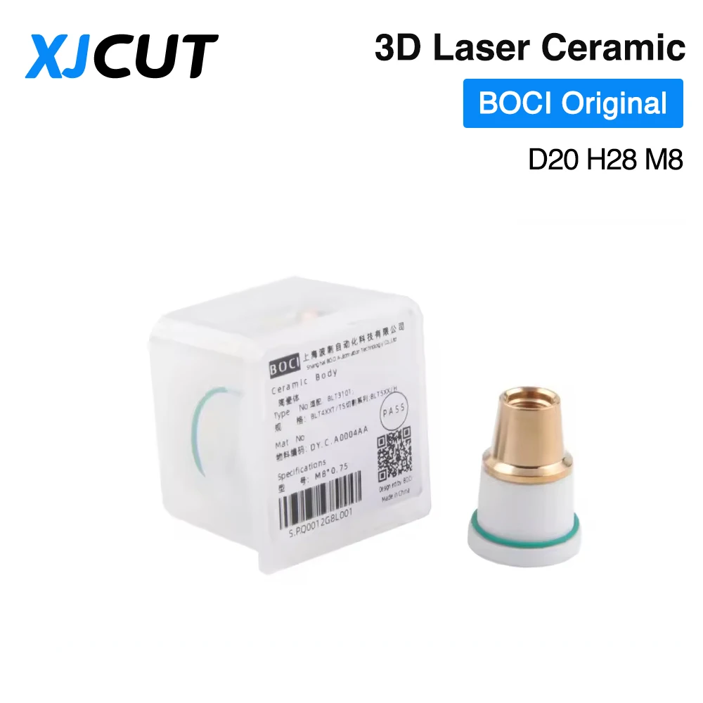 

XJCUT оригинальный BOCI 3D лазерная керамика D20 H28 M8 держатель сопла сопла для подключения керамической детали для лазерной режущей головки BOCI