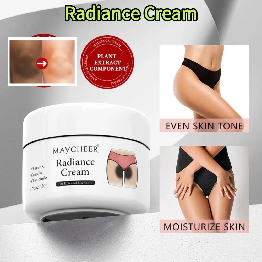 50g Radiance Cream MAYCHEER Body Brightening Lotion Body Cream for Underarm Knee Intimate Area Nourishing Face Care Cosmetics