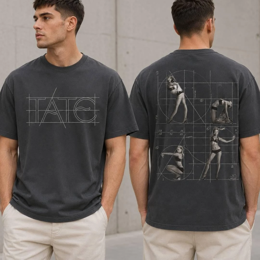 Vintage Blueprint Style Deconstructed Geometric Print Graphic Tee Cotton Mens Womens T-Shirt Summer Streetwear