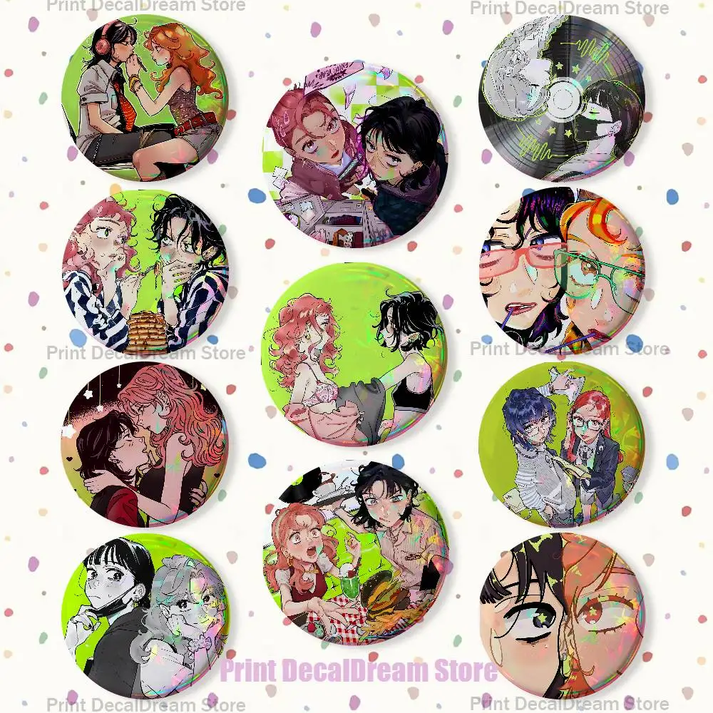 

Mitsuki Koga Aya tgswiiwagaa 22mm,32mm,42mm,58mm,75mm Round Badge Brooch for Various Clothing Backpacks Jewelry Accessories Gift