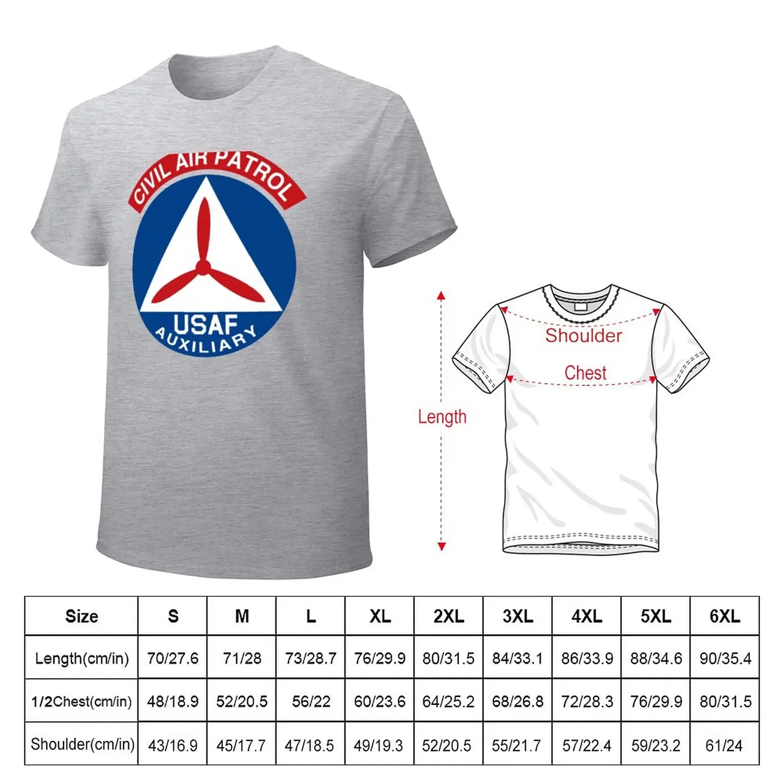 Civil Air Patrol Emblem T-Shirt hippie clothes cute tops oversized mens white t shirts