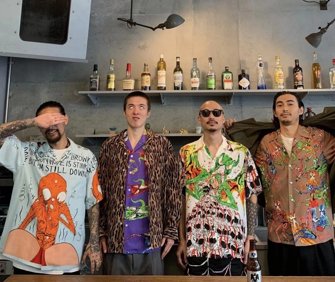 

WAO MARIA Neface Collaboration Anniversary Limited Edition ort Sve irt fiti Illustration Sle Printed Loose Fit