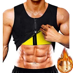Sauna Vest for Men Waist Trainer Sauna Sweat Suit Slimming Tank Tops Workout Body Shaper Fitness Corset Fat Burning Shapewear