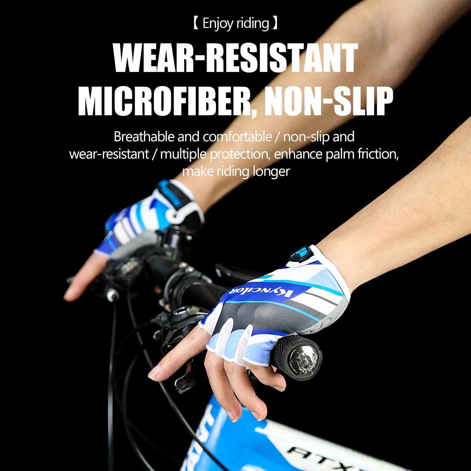 Cycling Gloves Anti-Radiation Sports Fitness Men And Women Breathable Non-Slip Short-Finger Bicycle Half-Finger Gloves