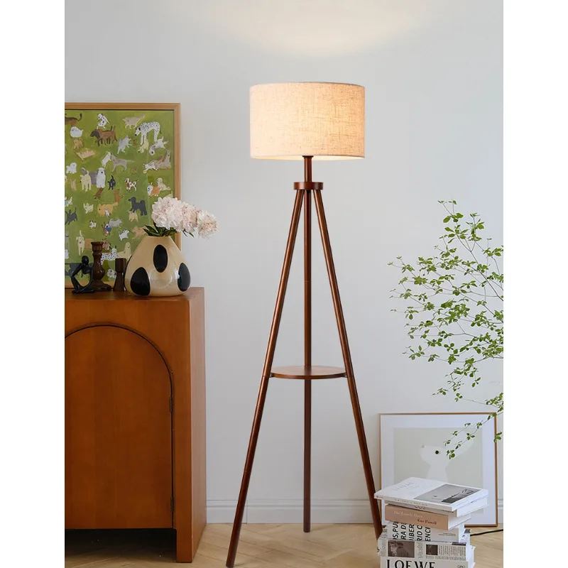 

Tripod Design Wood Remote Control Dim E27 Led Floor Lamps for Living Room Sofa Side Standing Light Reading Lamp Indoor Lighting