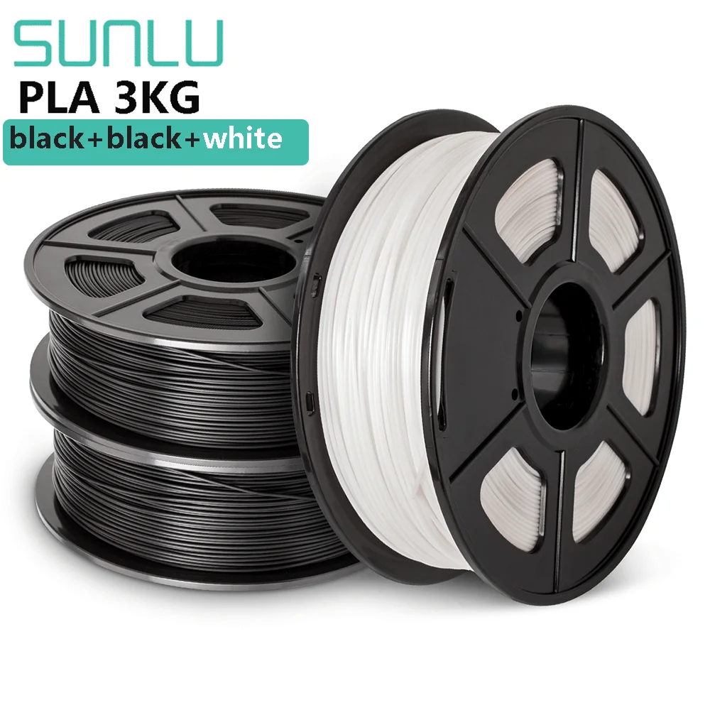 

SUNLU PLA Filament 1KG*3Rolls 1.75MM Biodegradable High Quality Good Toughness No Bubble Bright Color Odorless For FDM Printer