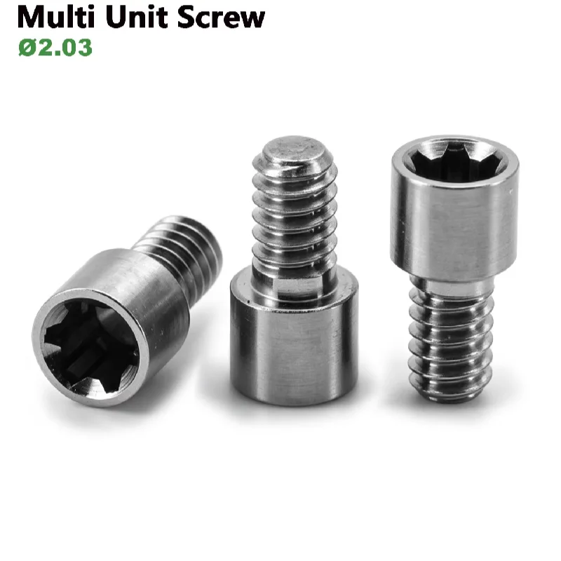 Grade 5 Titanium Fixation Screw Compatible with Nobel Biocare Multi Unit Bridge Retainer Oral Care Prosthetics OEM ODM Parts