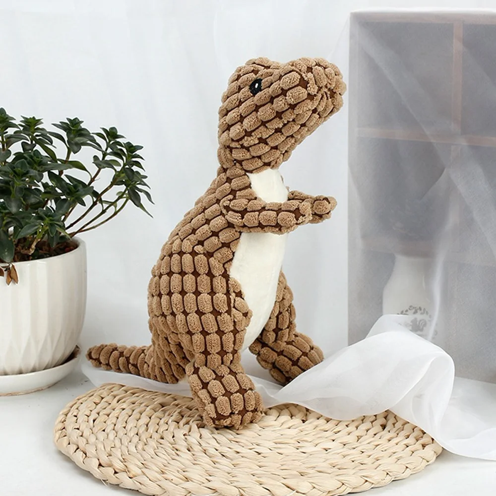 Cats and Dogs Pet Plush Dinosaur Toys Interactive Dog Chew Toys Plush Stuffing Pet Supplies Dog Toys for Small Dogs view 4