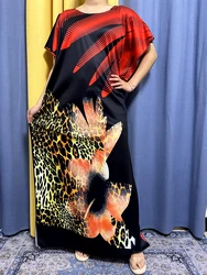 Abayas musulmanas para mujer, ropa holgada de algodón con estampado de patrón, estilo africano, islámico, nigeriano, 2023