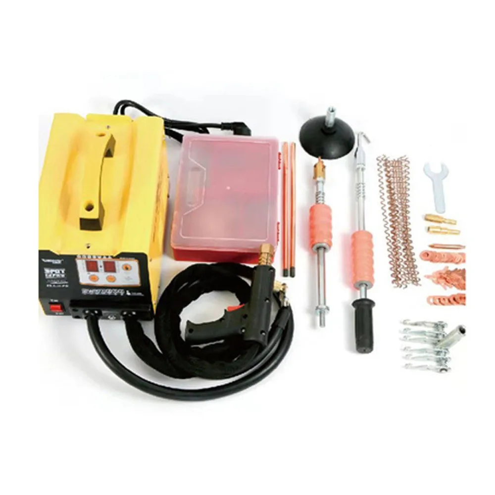 3KW G90E Vehicle Panel Spot Puller Dent Spotter 3500A Spot Dent Puller Spot Welding Machine Multispot Bonnet Door Repair