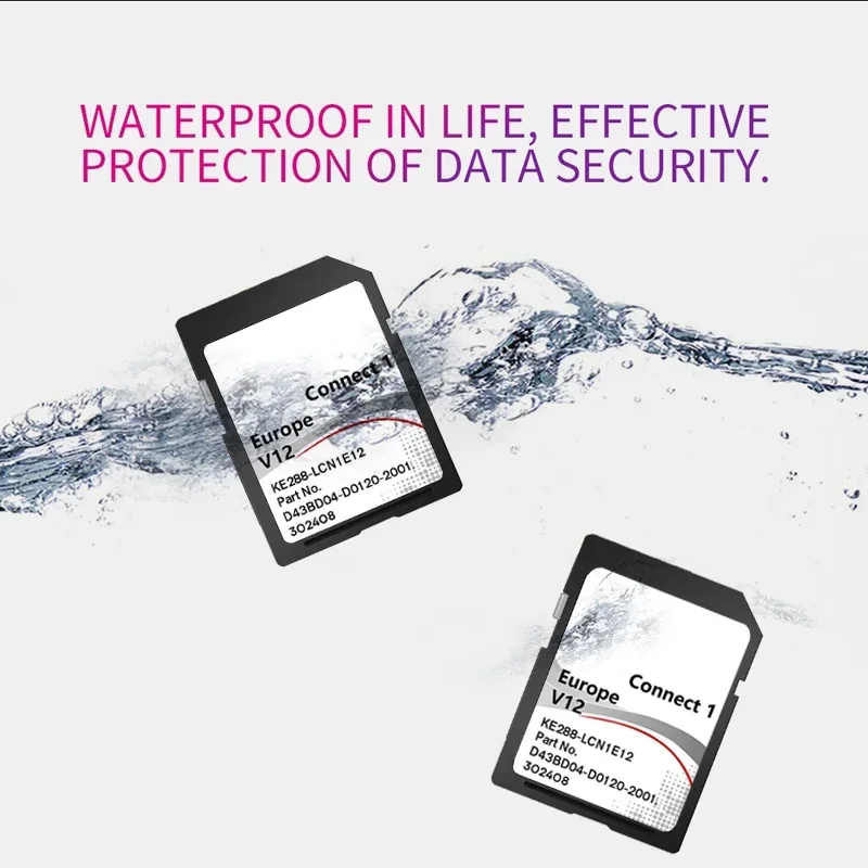 2022 Connect 1 LCN1 V12 Tarjeta de memoria SD Actualización Europa Reino Unido Mapa Plug and Play para Nissan Qashqai Juke Note Car Sat Nav