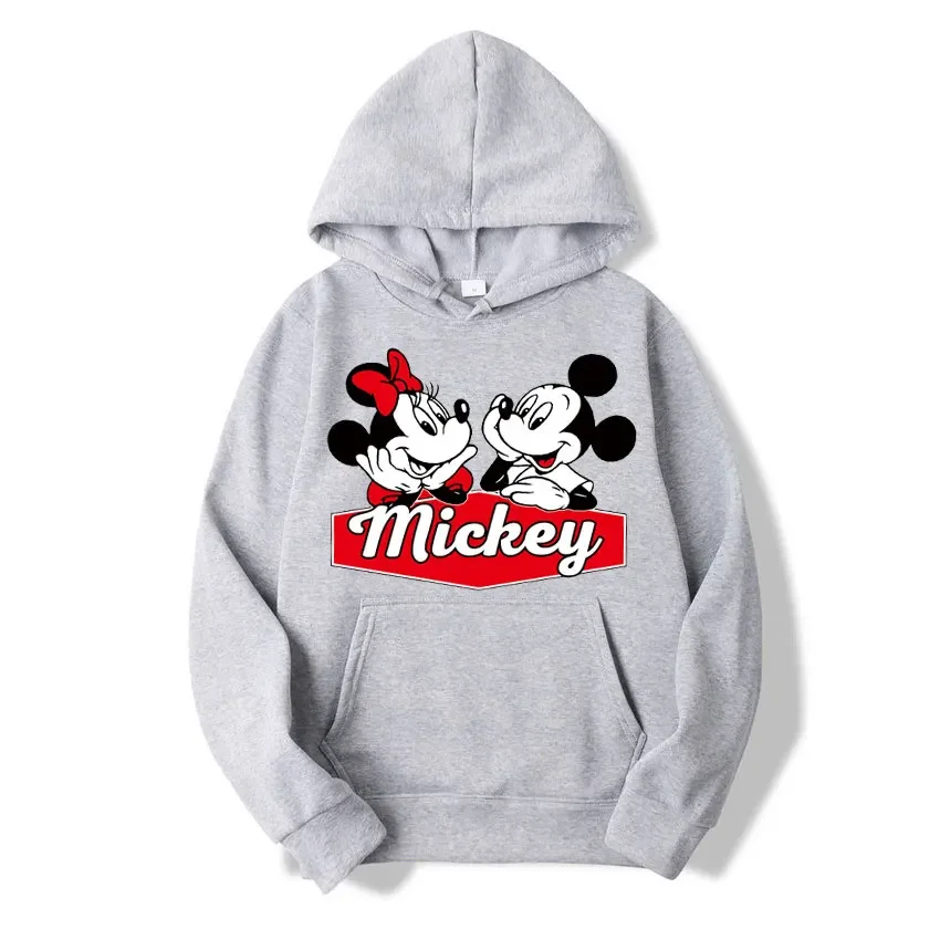 Funny Disney Characters Mickey Mouse Women Pattern Hoodie Autumn and Winter Fashion Trends new pattern Couple's clothing hoodie