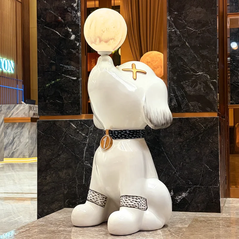 Beagle Floor-standing Decorative Piece for Living Room, Perfect for A High-end TV Stand, Housewarming Gift. Home Decor
