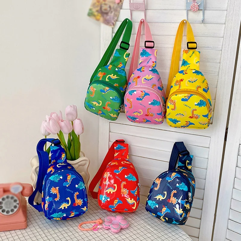 Summer Cartoon Kids\' Chest Bag Girl Boy Waist Bag Light Weight One-shoulder Shoulder Bag Exquisite Workmanship Cute Printing Bag