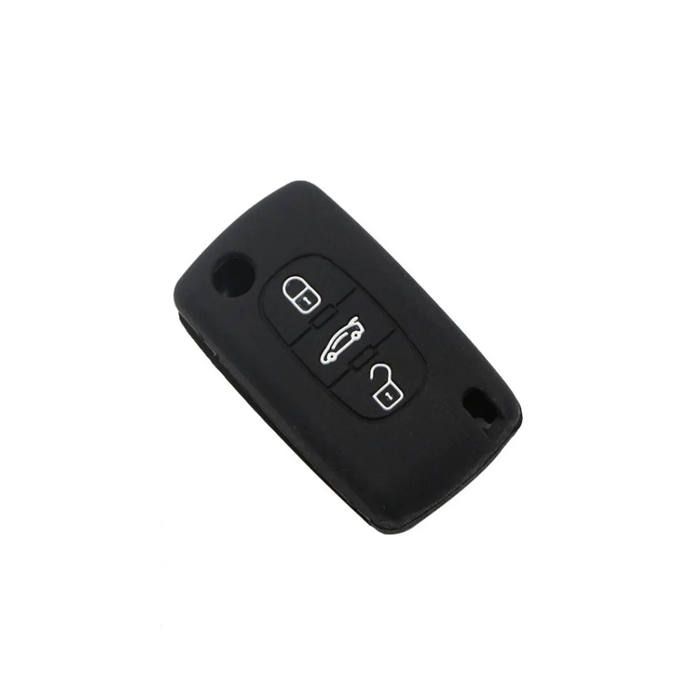 Silicone Key Case for Peugeot 206 208 207 308 RCZ 408 407 307 206 for Citroen C4 C5 C3 C2 C4L DS3 DS4 Xsara Picasso Key Cover image 5