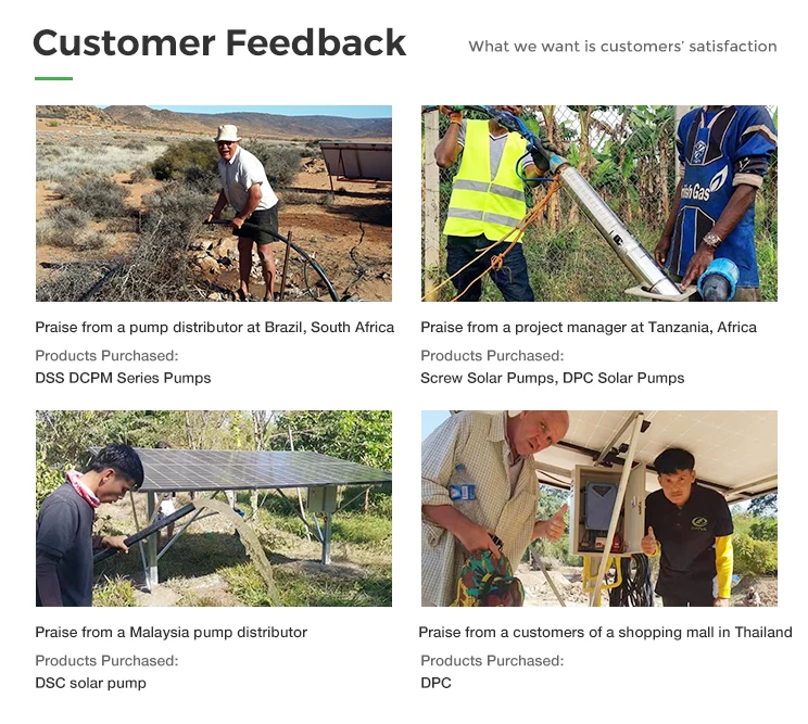 نظام المضخة لري المزرعة الزراعية 11KW 15KW6inch مياه شمسية عالية السعة #6