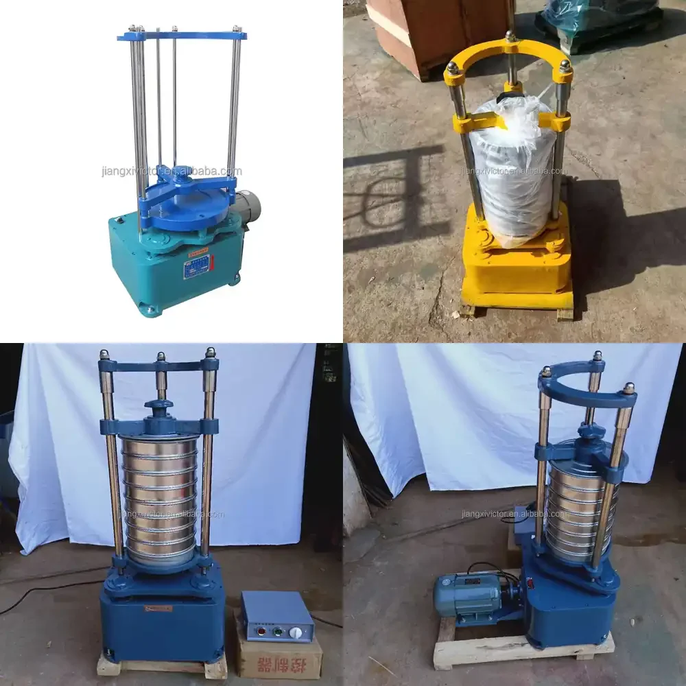 Laboratory Sieve Shaker 10/20/35/65/100/150/200/270/400 Mesh Standard Test Sieve Soil Testing Sieve Machine for Cement