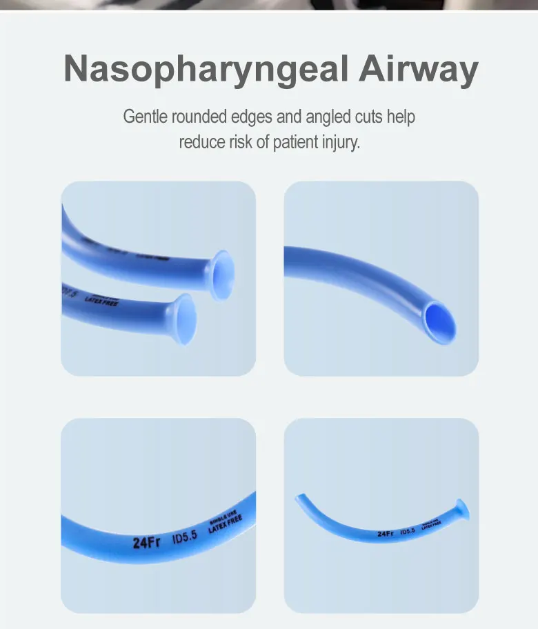 Einweg-Nasopharyngeal Airway Nasal Pharyngeal Duct Atemgasführungsröhre Erste Hilfe Notfall 3,0–8,5 mm 5 Stück/10 Stück/20 Stück – Detail 3
