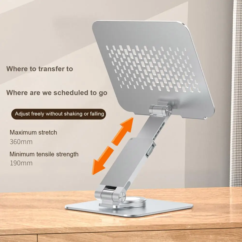 Heat Dissipation Laptop Stand Multifunctional Adjustable Laptop Stand 360-degree Rotatable Aluminum Alloy Bracket for Notebook