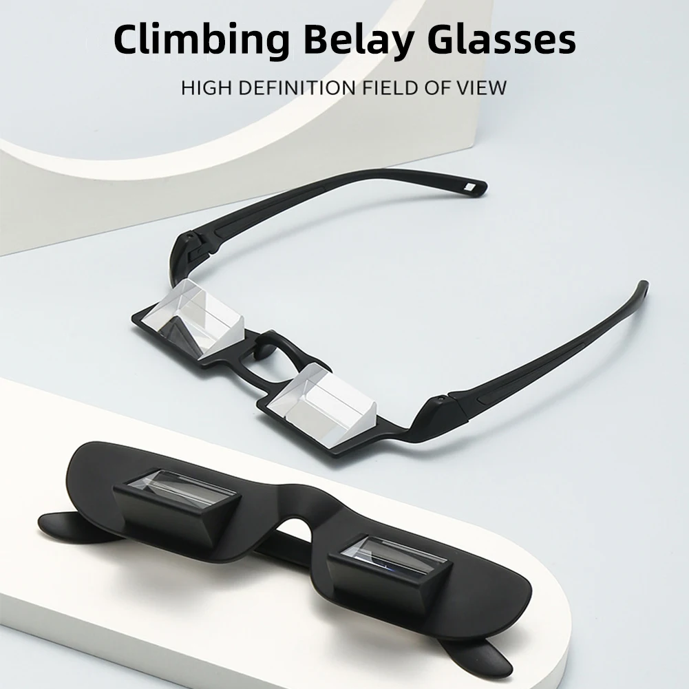 Outdoor Rock Climbing Clear Prism Glasses Eyeglasses Hight Transparent Comfortable Optical Refractive Light Weight Belay Glasses