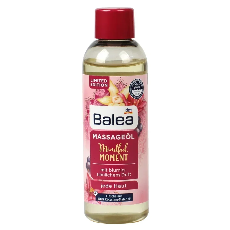 

Germany Balea Almond Grape Seed Essential Oil 100ml Face Body Nourishing Massage Oil Soothing Skin Moisturizing Smooth Skin Care