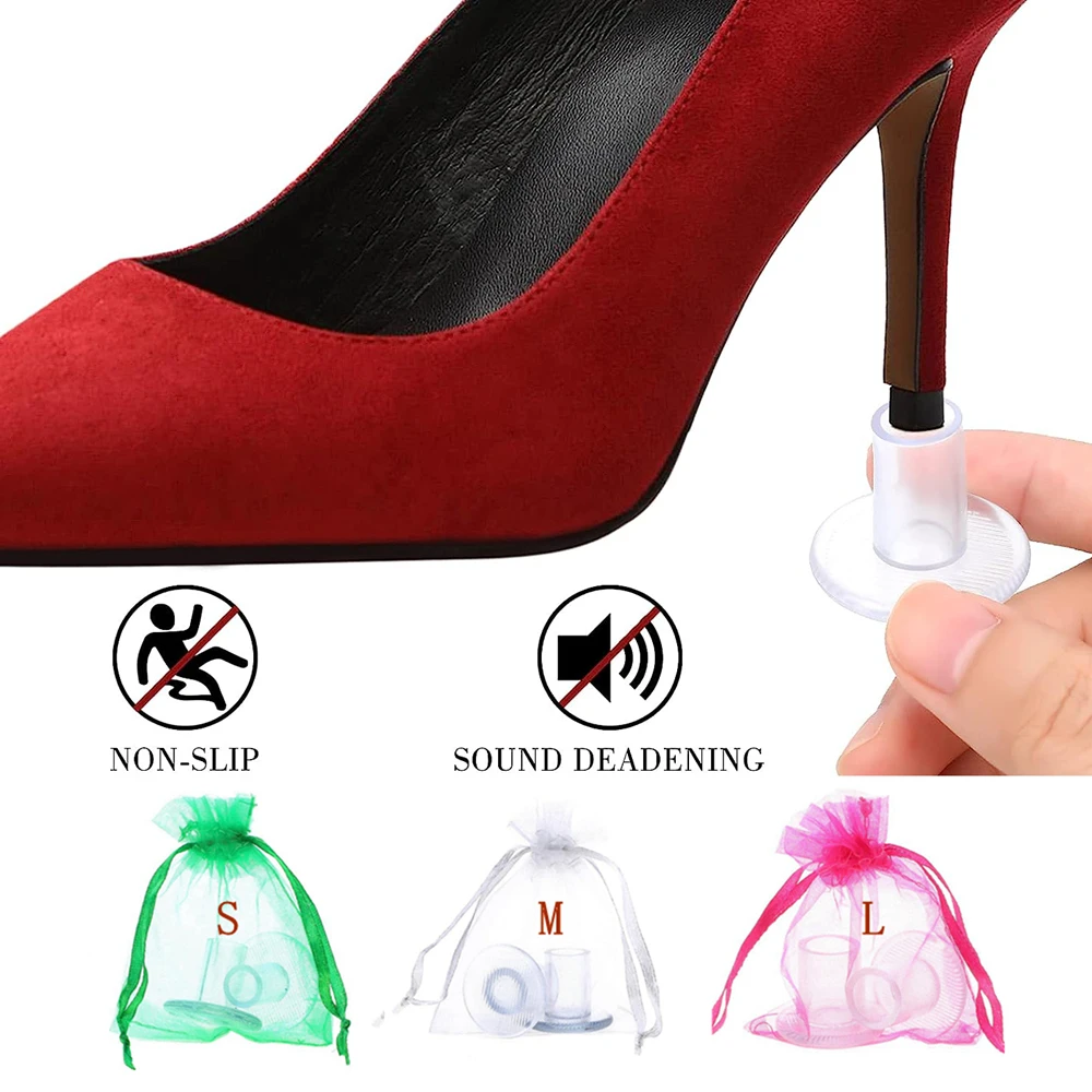 15 Pair/set High Heel Protectors Anti-slip Heel Stoppers Heel Repair Caps Covers for Outdoor Wedding Party Stop Sinking at Grass
